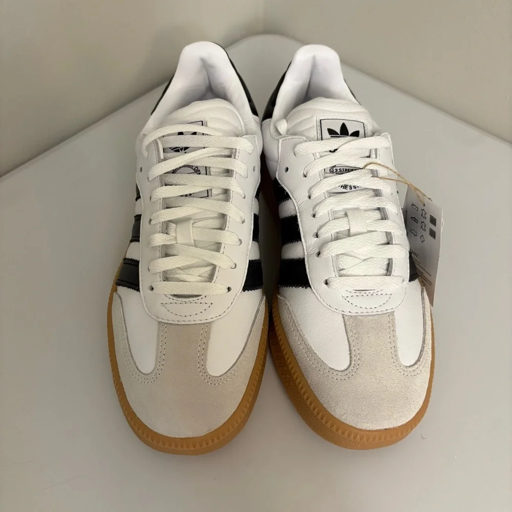 Adidas Samba XLG Originals Mens Size 9 White With Black Stripes Gum Sole Sneaker